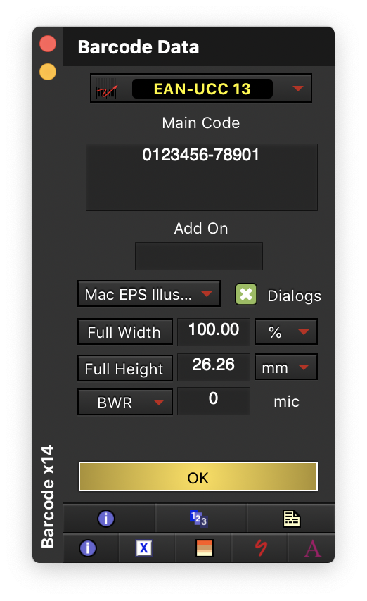 Peninsula Barcode OSX