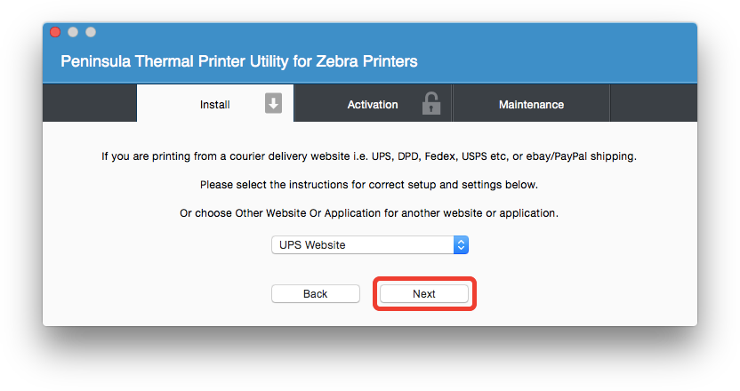 højde Tage med Justering Print shipping labels directly from the UPS website to your thermal printer  on Mac